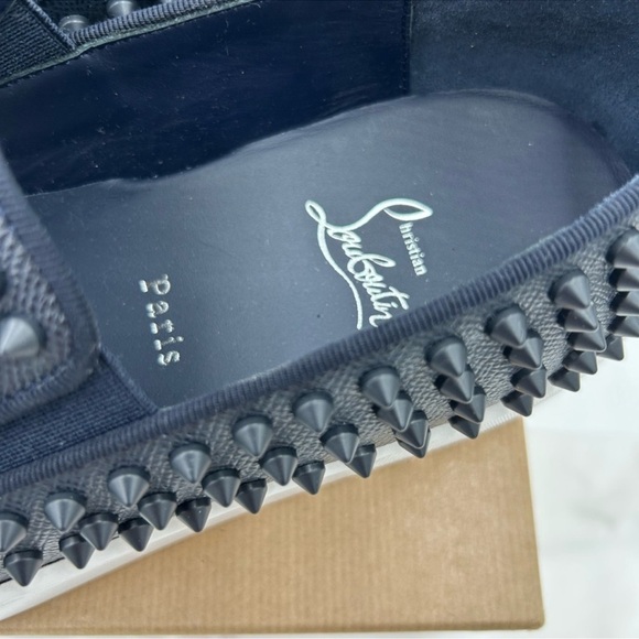 Men’s Christian Louboutin spike boat slip on sneakers size 42 made in Italy main image 6